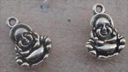 藏銀15㎜×14㎜×4㎜彌勒佛墜 -含運費總價$88 歷史價格詳細信息