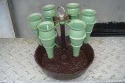 庄腳柑仔店~早期直圓筒柱氣泡玻璃糖果罐B~尺寸:徑21*高31公分 歷史價格詳細信息