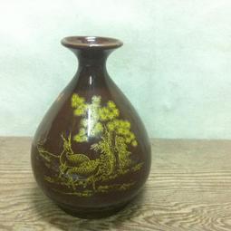 WH10909【四十八號老倉庫】全新 早期 台灣 土黃釉 手繪 胭脂紅 花 碗 麵碗 湯碗 16.3cm 1碗價【懷舊收 歷史價格詳細信息