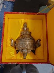 臺灣香爐黃銅家用室內供佛供觀音香爐上香特大小號銅爐供奉燒香爐 歷史價格詳細信息