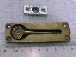 早期銅鎖(1)~掛鎖~ALPHA~銅+鐵製~附鑰匙3支~功能正常~懷舊.道具 歷史價格詳細信息