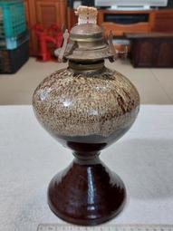 油燈(17)~陶瓷~浮雕~冰裂紋~總高約14.7CM~懷舊.擺飾.道具 歷史價格詳細信息