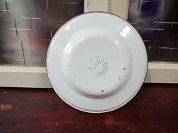庄腳柑仔店~早期琺瑯盆A全新庫存品~尺寸:徑24*高8.5公分 歷史價格詳細信息