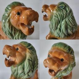 鶯歌陶瓷 對獅 整體開片 (高約28cm，一對重約2.9kg) 歷史價格詳細信息