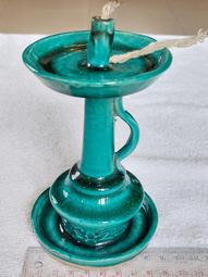 油燈(17)~陶瓷~浮雕~冰裂紋~總高約14.7CM~懷舊.擺飾.道具 價格比較,價格查詢,歷史價格詳細信息