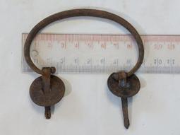 把手.拉手(177)~早期~鐵製~日本~安裝孔洞中心點間距約6.5cm 歷史價格詳細信息