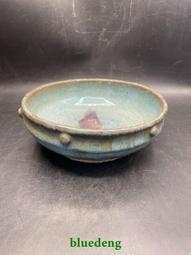 鄉村裡收的鈞窯天藍釉三足筆洗，器型規整品相如圖，鄉村裡收1059 歷史價格詳細信息