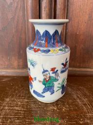 鄉村裡收的手繪同治粉彩人物帽筒！純手工繪畫品相完好無磕碰，1357 歷史價格詳細信息