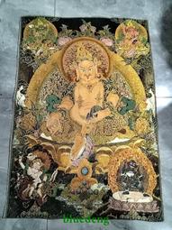 黃財神唐卡桌面擺臺畫像辦公室書房財神爺掛畫客廳供桌裝飾畫 歷史價格詳細信息