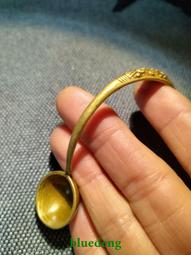 鄉下收來的黃銅蓮花小香插擺件，包漿老氣，直徑48毫米左右，實4627 歷史價格詳細信息