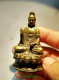 舊藏黃楊木木雕刻觀音站像掛墜手把件擺件，高約9.8厘米左右，4635 歷史價格詳細信息