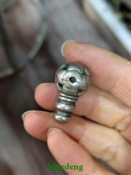 文玩三通配飾大全925電鍍純銀佛頭三通妙吉祥文殊文玩佛珠手串 歷史價格詳細信息