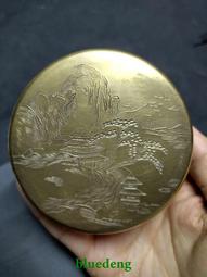 銅墨盒  印泥盒  民79總冠軍紀念 直徑×高=8×5cm 歷史價格詳細信息