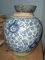 清康熙青花鳳穿牡丹蓋罐古董古玩收藏真品包老保真老貨瓷器老物件 歷史價格詳細信息