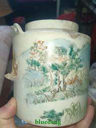 淺絳彩大名家余鴻賓博古圖名家粉彩杯，有磕碰4961 歷史價格詳細信息