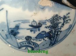清代青花人物杯 酒杯茶杯壓手杯茶具茶器 清三代康熙青花漁樵耕29541 歷史價格詳細信息