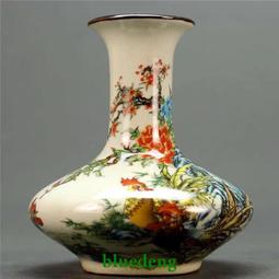 古瓷器 古董瓷器 清乾隆粉彩喜鵲鬧梅紋梅瓶37&times;22:600-11716 歷史價格詳細信息