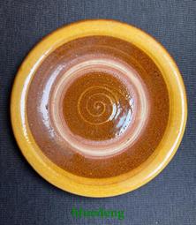 日本陶胎流釉窯變壽字，折邊，大號主人杯，側邊帶字八幡市，底款29739 歷史價格詳細信息