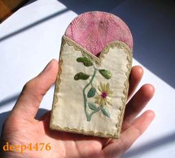 民國老刺繡-------帽頂，尺寸如圖，明顯使用痕跡，做工精 古玩 老物件 舊藏 -4620 歷史價格詳細信息