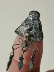 老銀制小花籃飾品，聲音響亮，總計6.5克，上下高2.6厘 古玩 老物件 舊藏 -4539 歷史價格詳細信息