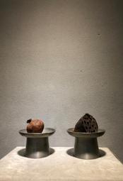 晚清錫製寶形福壽篆文茶托一套，包漿瑩潤，浮雕篆字福壽文字，119 歷史價格詳細信息