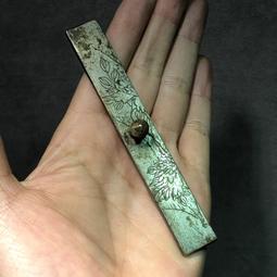 清代白銅花片扇墜牌子 無爭議大開門 保守清代 手工精美 小尺 -2338 歷史價格詳細信息