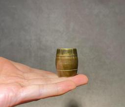 清代銅製朱砂筆舔，表面鐵殼銹滄桑感十足，器呈圓形，施祥云小舔147 歷史價格詳細信息