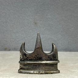 清代銅製朱砂筆舔，表面鐵殼銹滄桑感十足，器呈圓形，施祥云小舔147 歷史價格詳細信息