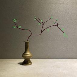 清代銅製朱砂筆舔，表面鐵殼銹滄桑感十足，器呈圓形，施祥云小舔147 歷史價格詳細信息