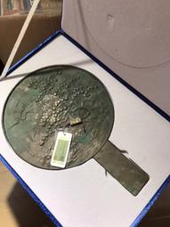 聞德評級日本南天紋柄鏡，南天又名南天竺，年代為十八世紀（康熙4952 歷史價格詳細信息