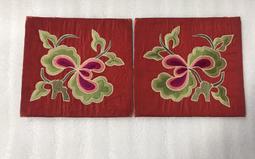 老刺繡，花開富貴，長X寬，33X25厘，保存完好，做工 古玩 老物件 舊藏 -3709 歷史價格詳細信息