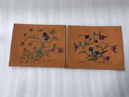 老刺繡，花開富貴，長X寬，33X25厘，保存完好，做工 古玩 老物件 舊藏 -3709 歷史價格詳細信息