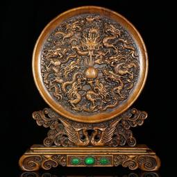 古董古玩木雕木器紅木浮雕梳妝盒民俗老工藝舊貨老物件收藏 歷史價格詳細信息