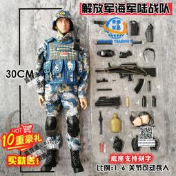 中國軍人手辦可動兵人模型迷彩戰士人偶八壹送戰友退伍紀念品禮物 歷史價格詳細信息