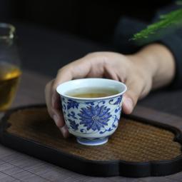 景德鎮賦山堂灑藍占愚蘭草蓋碗鑲銀口雕刻手工手繪泡茶碗 歷史價格詳細信息