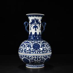 清乾隆青花喜上眉梢紋膽式瓶 仿古瓷器古董古玩收藏真品包老保真 歷史價格詳細信息