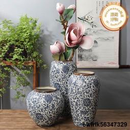 景德鎮陶瓷器官窯花瓶擺件客廳插花仿古中式博古架楊柳家居裝飾品 歷史價格詳細信息