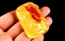 林老師琥珀坊11.79克(含鏈)3A淨水高貴典雅藍珀套件,鑲S925銀042 歷史價格詳細信息