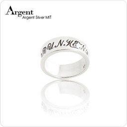 《 SilverFly銀火蟲銀飾》刻字系列「首字簍空滿鑽-英文名字(寬版)」純銀戒指(單只價)★MIT手工鑲鑽質感優(可選字型) 歷史價格詳細信息