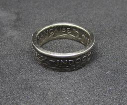 【阿諾工藝國度】手工錢幣戒指、硬幣戒指，1921 日本大正 10年 10錢鎳幣打製(#r0012) 歷史價格詳細信息