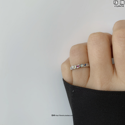 梵樹For handmade-《白日夢》925純銀銀極簡不規則肌理開口戒指 歷史價格詳細信息