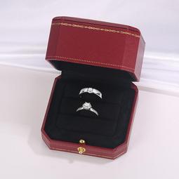 結婚對戒仿真一對假鑽戒婚禮儀式交換道具戒指情侶一克拉活口婚戒 歷史價格詳細信息