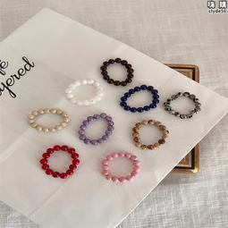 戒指彩色多巴胺可愛搞怪豆豆戒指女年新款爆款高級感小眾設計指環 歷史價格詳細信息