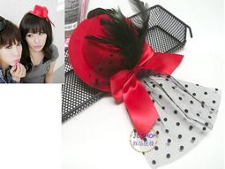 JC飾品批發*清倉款--王心凌款羽毛蕾絲蝴蝶結髮帽帽子髮夾小禮帽新娘秘書4款春酒尾牙伴娘造型 歷史價格詳細信息