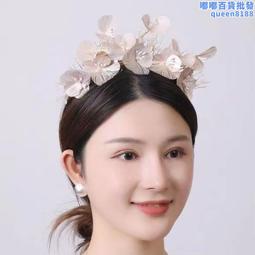 新娘頭飾時尚珠串水鉆項鏈異域風情設計感拍照婚禮日韓旅拍發飾品 歷史價格詳細信息