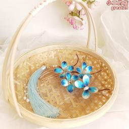 古風仿絨花蜜桃纏花髮簪髮釵頭飾漢服配飾髮飾可愛古裝旗袍飾品 歷史價格詳細信息