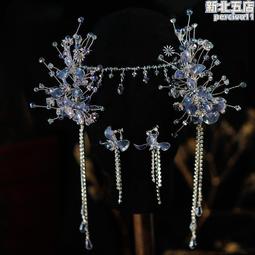 新款新娘蕾絲花朵流蘇發夾森系漢菔頭飾發飾旅拍婚紗仙氣配飾 歷史價格詳細信息