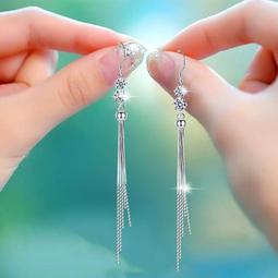 優選市集 免運 女耳環 吊墜耳環 氣質長款金枝玉葉耳線女超仙防丟流蘇耳飾2022爆款圓臉超顯瘦耳環 歷史價格詳細信息