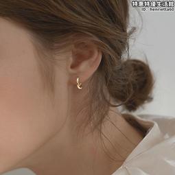 925純銀莫比烏斯耳圈女日韓個性百搭小耳環酷帥ins冷淡風耳環耳飾 歷史價格詳細信息