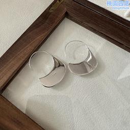 S925純銀韓版片片時尚個性韓國風博主耳鉤時髦光面簡約復古耳環 價格比較,價格查詢,歷史價格詳細信息